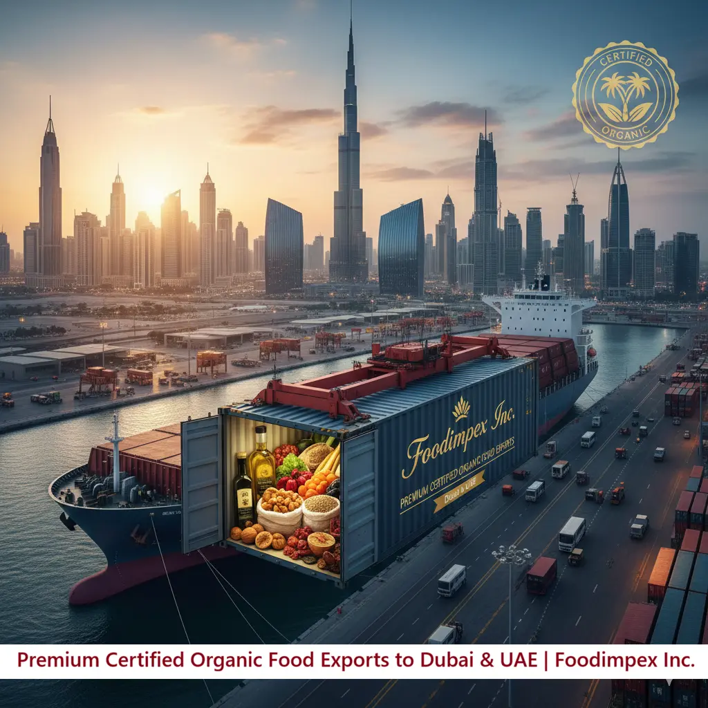 Premium Certified Organic Food Exports to Dubai & UAE | Foodimpex Inc. 1 Premium Certified Organic Food Exports to Dubai & UAE | Foodimpex Inc.